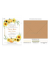 Προσκλητήριο Γάμου Και Βάπτισης Sun Flower And Pumpkin TS997