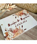Βιβλίο ευχών γάμου εκτυπωμένο με dried flowers and pampas