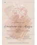 Προσκλητήριο γάμου με θέμα το save the date σε pastel watercolor αποχρώσεις